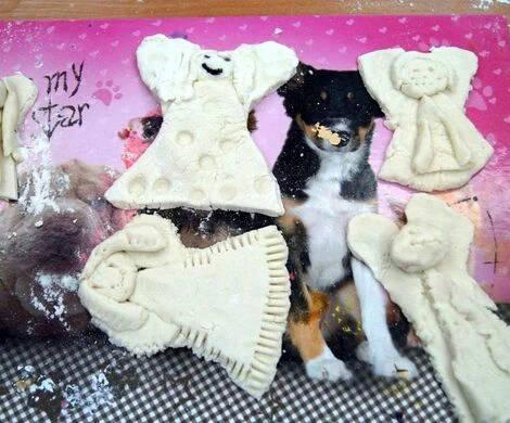 2021.12.23 - ANIOŁY Z MASY SOLNEJ - ZAJĘCIA PLASTYCZNE