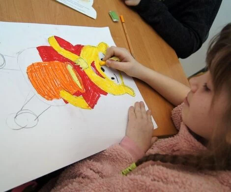 2022.01.18 - DZIEŃ KUBUSIA PUCHATKA - ZAJĘCIA PLASTYCZNE