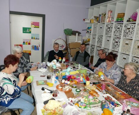 2024.02.28 - OZDOBY WIELKANOCNE - WARSZTATY DLA GRUPY "AKTYWNI 50+"