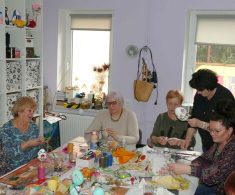 2024.02.28 - OZDOBY WIELKANOCNE - WARSZTATY DLA GRUPY "AKTYWNI 50+"