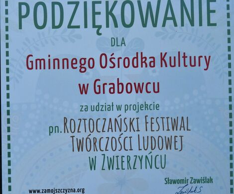 ROZTOCZAŃSKI FESTIWAL TWÓRCZOŚCI LUDOWEJ