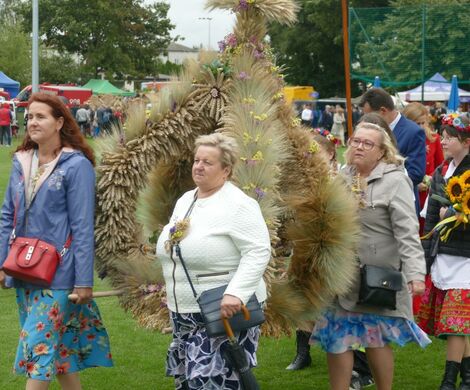 DOŻYNKI POWIATOWO-GMINNE W  ŁABUNIACH