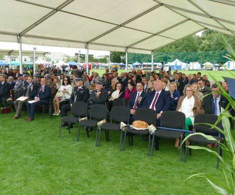DOŻYNKI POWIATOWO-GMINNE W  ŁABUNIACH