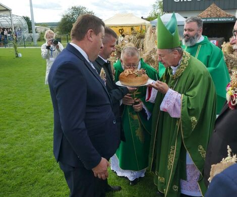DOŻYNKI POWIATOWO-GMINNE W  ŁABUNIACH