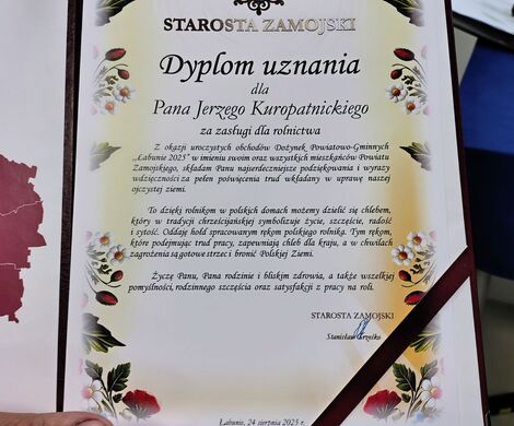 DOŻYNKI POWIATOWO-GMINNE W  ŁABUNIACH